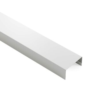 U-profiel (300 cm) - 100 mm, Wit