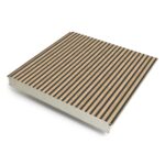 Nieuwe gelegenheidspartij sandwichpanelen- wandpanelen 100 mm houtlook