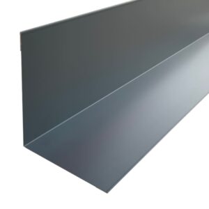 Opwaartse muurnok antraciet recht 12 x 12 cm (300 cm)